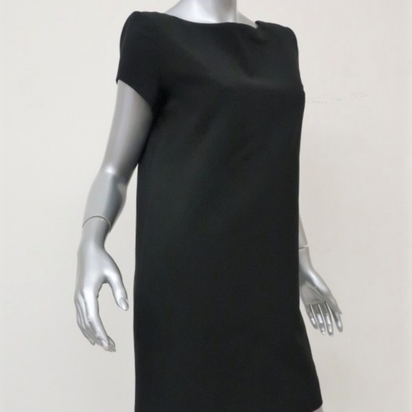 Saint Laurent Dress Black Crepe Size 40 - Picture 5 of 8